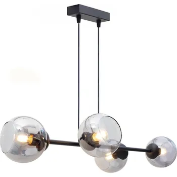 Lustr na lanku LATIL 4xE27/60W/230V černá