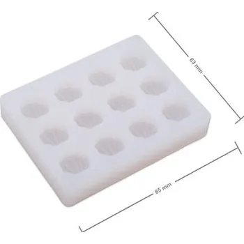 Manumi silikonová forma na odlévání kreativní hmoty 85 x 63 x 15 mm mušličky