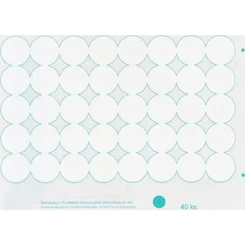 samolepka UV Ptačí samolepky na sklo - kolečka v kolečku 40ks