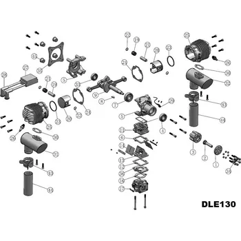 RC náhradní díl DLE130-3 Unašeč vrtule