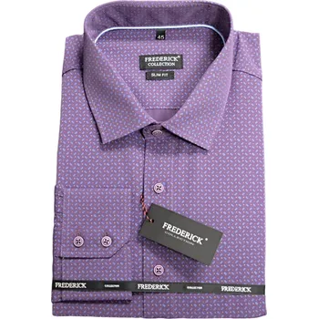 Pánská košile Pánská košile s dlouhým rukávem - střih SLIM - vzor F234 - 46