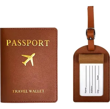 Obal na doklad Amparo Miranda® Pouzdro na doklady se jmenovkou AM06, Barva hnědá