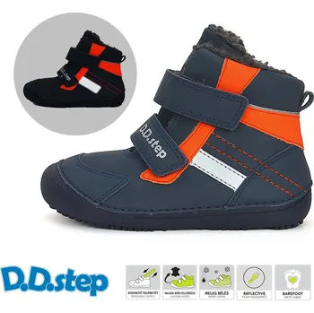 Dětská treková obuv D.D.step chlapecká zimní obuv W063-42254AL Barva: modrá, Velikost: 30