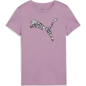 Chlapecké tričko Puma Kids' Ess Graphic Tropicat Regular Fit T-Shirt Mauved Out 7-8 let