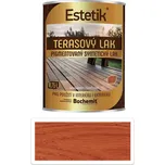 ESTETIK Terasový lak - pigmentovaný syntetický lak 0.75 l Teak - Venkovní barva na dřevo