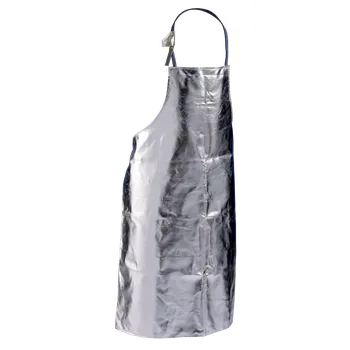 Zástěra HSS1308KA-3 z ALU/preox-aramidové tkaniny s laclem, opaskem a krčním pásem