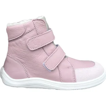Dívčí zimní obuv Barefoot dětské zimní boty Baby Bare - Febo Winter Candy Asfaltico růžové Velikosti obuvi: 27