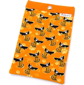 Obal na doklad Pamlskový Ráj Obal na očkovací průkaz psa – belgický ovčák - Malinois Barva: oranžová