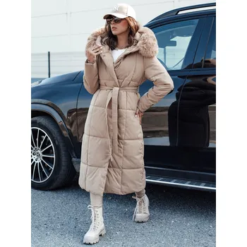 Dámský kabát DStreet Glamwarm TY4559 béžový