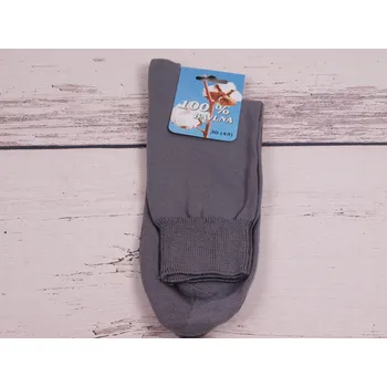 Pánské ponožky české zdravotní ponožky Props 100% bavlna ŠEDÉ velikosti ponožek: 28 ( EUR vel. 42)