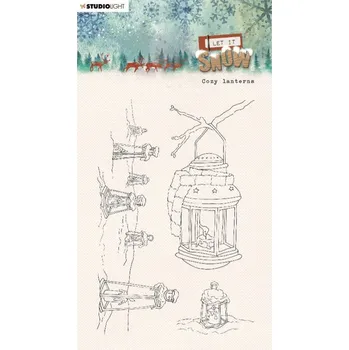 Razítko Studio Light Gelová razítka Studio Light "Let it Snow", 3 ks - Lucerny