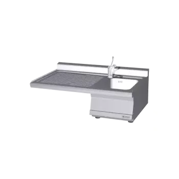 Sporák RM GASTRO Pracovní modul 1x dřez 29x35 + odkapávací plocha levá 60x55 | RM - LAT-610DX