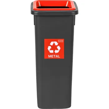 Odpadkový koš IGOTREND Igotrend, 714004 Koš na tříděný odpad 20 l, FIT BIN černá/červená