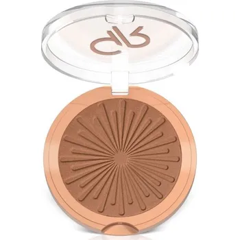Pudr Golden Rose Bronzový pudr Sun Bright Bronzer Powder Odstín: 04 Sunset