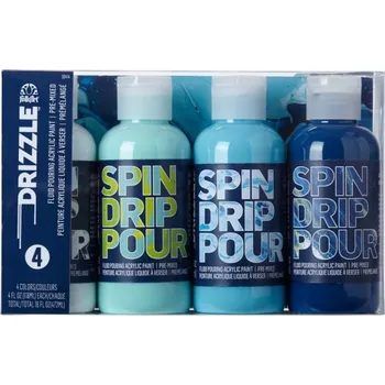 Speciální výtvarná barva FolkArt Drizzle Premium Surfs Up - Sada akrylových barev pro pouring