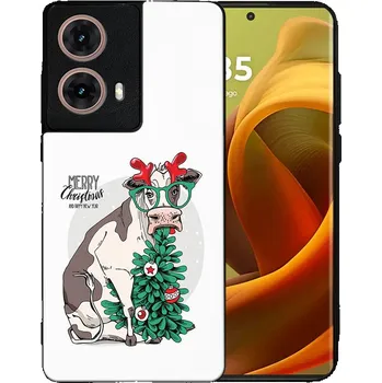 Vánoční dekorace VSECHNONAMOBIL 93722 MY ART Kryt s vánočním designem Motorola Moto G85 5G MERRY CHRISTMAS (074)