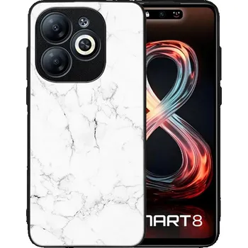 Pouzdro na tablet VSECHNONAMOBIL 94329 MY ART Ochranný kryt pro Infinix Smart 8 WHITE MARBLE (144)
