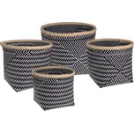 KOOPMAN, Sada 4 ks bambusových košů