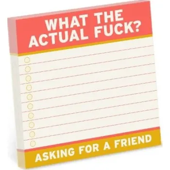 Sešit Knock Knock Actual Fuck Sticky Notes (4 x 4-inches) - Knock Knock