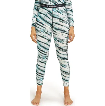 Dámské termo spodky Dámské merino spodky ICEBREAKER Wmns 200 Oasis Leggings POW AOP, Snow Aop velikost: S