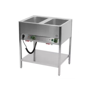 Sporák RM GASTRO Vodní lázeň stacionární elektrická GN 2-1/1 ovládání na delší straně s deskou | RM - BMSD 2120