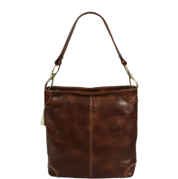 Kabelka NovaKabelka.cz Kožená italská kabelka Ginevra Marrone Vecchio