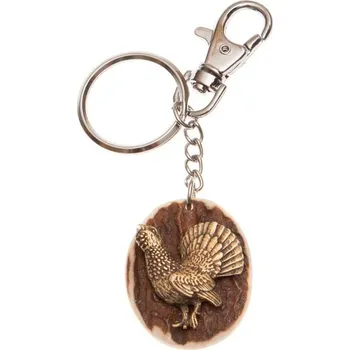 Zubíček Tetřev (parohová klíčenka ovál)