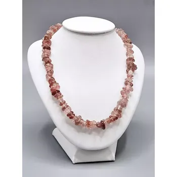 Náhrdelník Náhrdelník Křemen jahodový sekaný