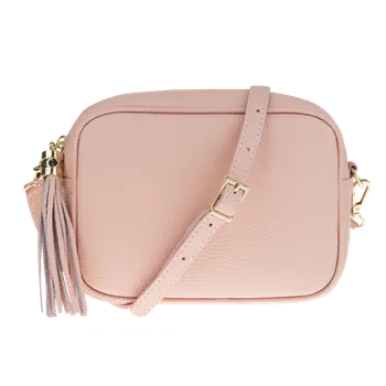 Kabelka NovaKabelka.cz Kožená italská crossbody kabelka Bala Rosa Chiaro