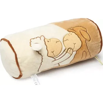 Dekorativní polštářek Plyšový polštářek válec s ovečkou