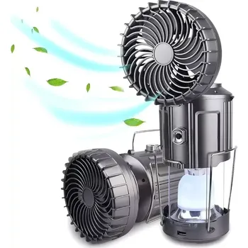Zahradní dekorace SV45/S Ventilátor přenosný solární (Solární lampa s větrákem)