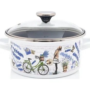 Metalac Provance, smaltovaný kastrol s poklicí 20 cm, 1,9 l