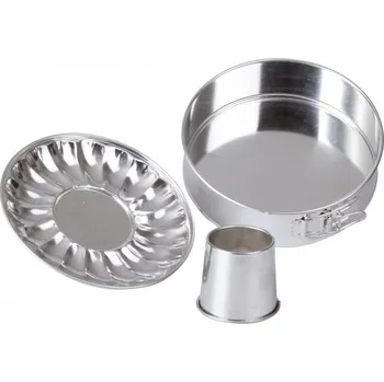 Forma na pečení BLEX, Forma dort 24 cm s rovným dnem a bábovkovým dnem a volným komínkem, výška 7 cm