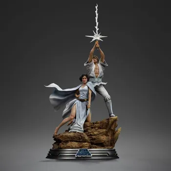 Figurka Iron Studios Star Wars Deluxe Art Scale Statue Luke and Leia 41 cm