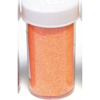 Textilie Glitry-sypké, třpytky, ORANŽOVÁ, 20g