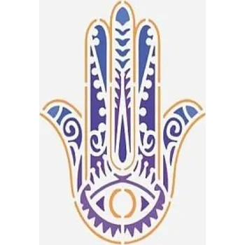 Plastová šablona, SYMBOL 6, 15x15 cm, 1 kus