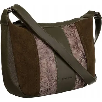 Kabelka Dámská messenger taška z ekokůže Barva: Khaki
