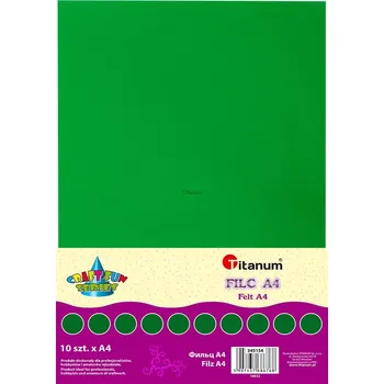 Filc, A4, TMAVĚ ZELENÁ, 10 ks/bal.