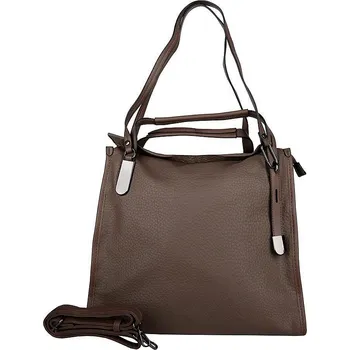 Kabelka Víceúčelová velká tmavěhnědá kabelka do ruky/na rameno/podél těla Maria C. 922 na A4