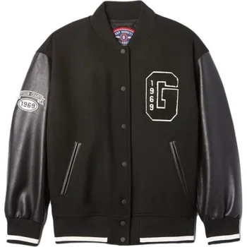 Dámská mikina Dámská bunda GAP WOOL VARSITY M Černá, Bílá