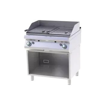 Kuchyňský gril RM GASTRO Lávový gril plynový s podestavbou | RM - GL 780 G
