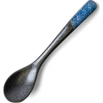 Příbor Jídelní lžíce ASANOHA 12,5 cm, indigo, keramika, MIJ