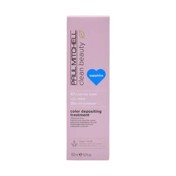 Vlasová regenerace Paul Mitchell Clean Beauty Depositing Treatment vyživující barvící maska na vlasy 150 ml, Sapphire