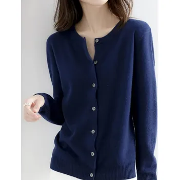 Dámský svetr Dámský cardigan různé barvy Barva: Tmavě Modrá, Velikost: XL