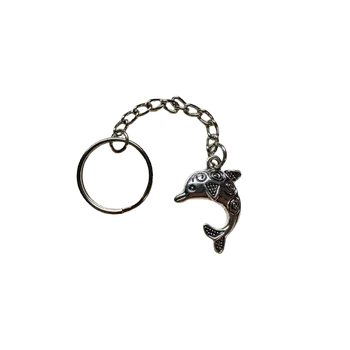DCH Kovový přívěsek na klíče - delfín
