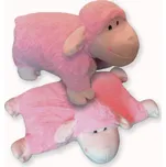 Rozkládací polštářek OVEČKA růžová