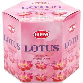 Vonná tyčinka Vonné kužely pro tekoucí dým HEM Lotus 40 ks