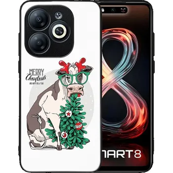 Vánoční dekorace VSECHNONAMOBIL 94321 MY ART Kryt s vánočním designem Infinix Smart 8 MERRY CHRISTMAS (074)