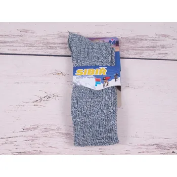 Pánské ponožky Termo ponožky NOVIA SIBIŘ modrý melír velikosti ponožek: 30-31 ( EUR vel. 45-47)