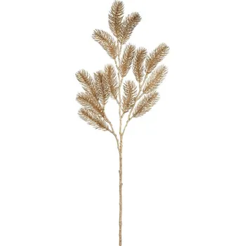 umělá květina Eglo 428347 - Umělá vánoční větvička MIADOL 73,5 cm zlatá
